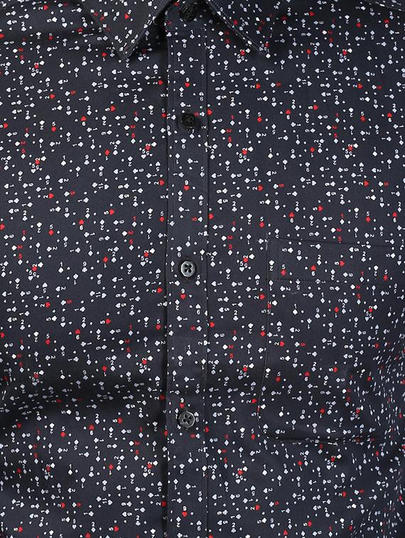 black printed formal shirt - 17506223 - Zoom Image - 5