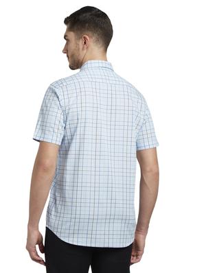 blue checkered casual shirt - 17506560 - Standard Image - 3