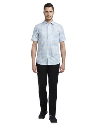blue checkered casual shirt - 17506560 - Standard Image - 4