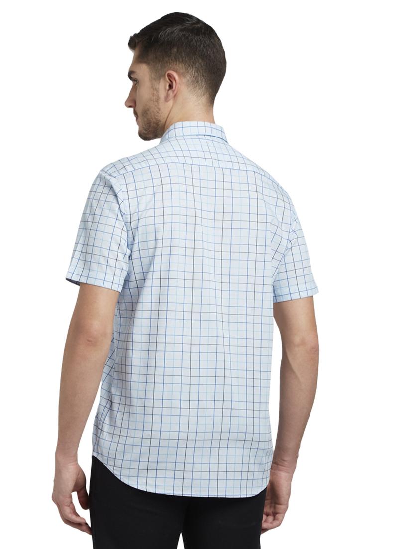 blue checkered casual shirt - 17506560 - Zoom Image - 3