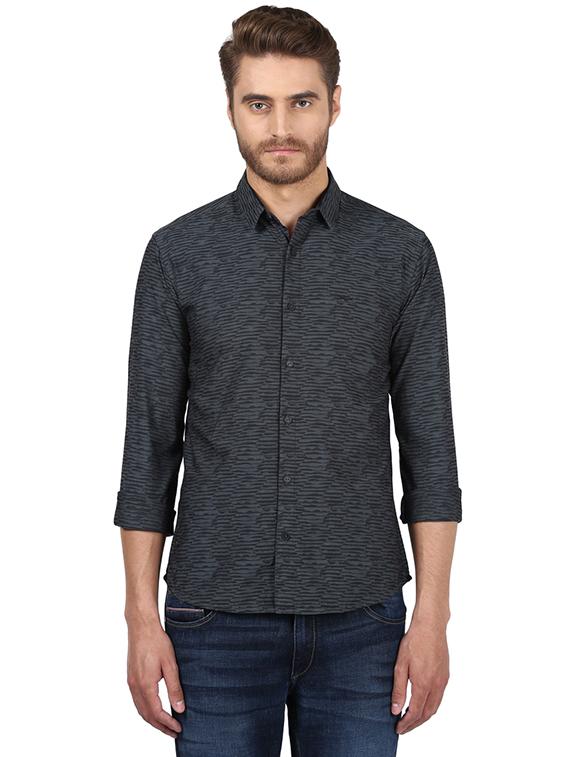 black printed casual shirt - 17506787 - Zoom Image - 1