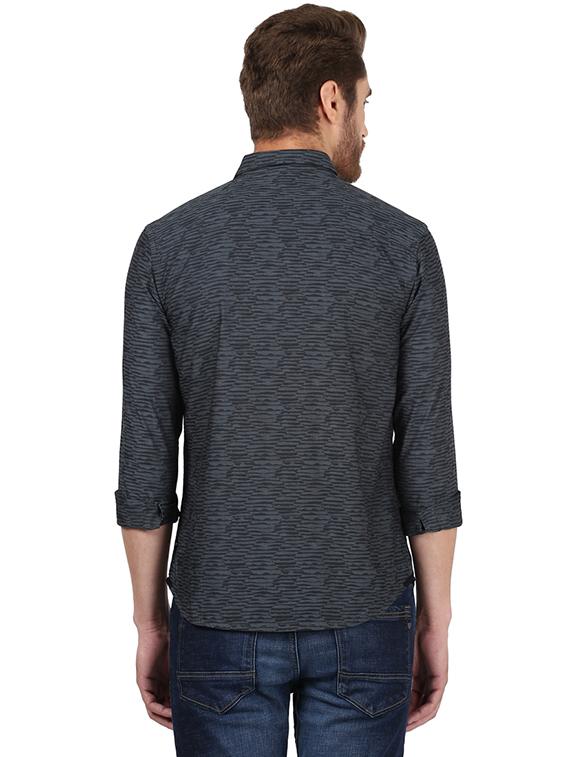 black printed casual shirt - 17506787 - Zoom Image - 3