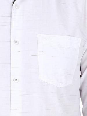 white solid casual shirt - 17506824 - Standard Image - 5