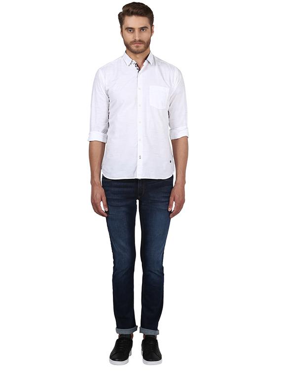 white solid casual shirt - 17506824 - Zoom Image - 4