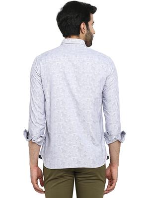 white solid casual shirt - 17506833 - Standard Image - 3