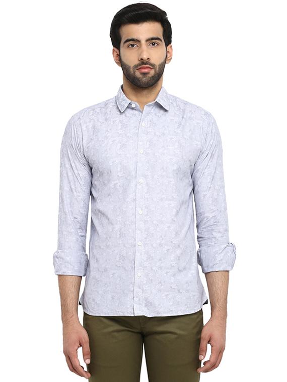 white solid casual shirt - 17506833 - Zoom Image - 1