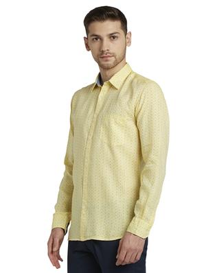 yellow solid casual shirt - 17507398 - Standard Image - 2
