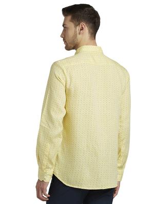 yellow solid casual shirt - 17507398 - Standard Image - 3