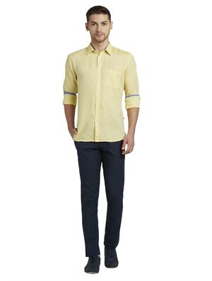 yellow solid casual shirt - 17507398 - Standard Image - 4