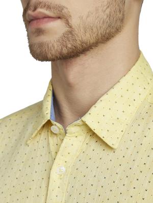 yellow solid casual shirt - 17507398 - Standard Image - 5