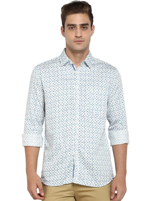 white printed casual shirt - 17507400 - Standard Image - 1