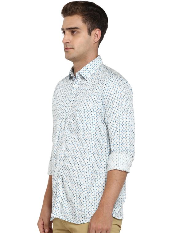 white printed casual shirt - 17507400 - Zoom Image - 2