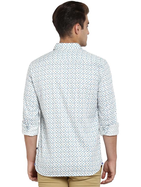 white printed casual shirt - 17507400 - Zoom Image - 3