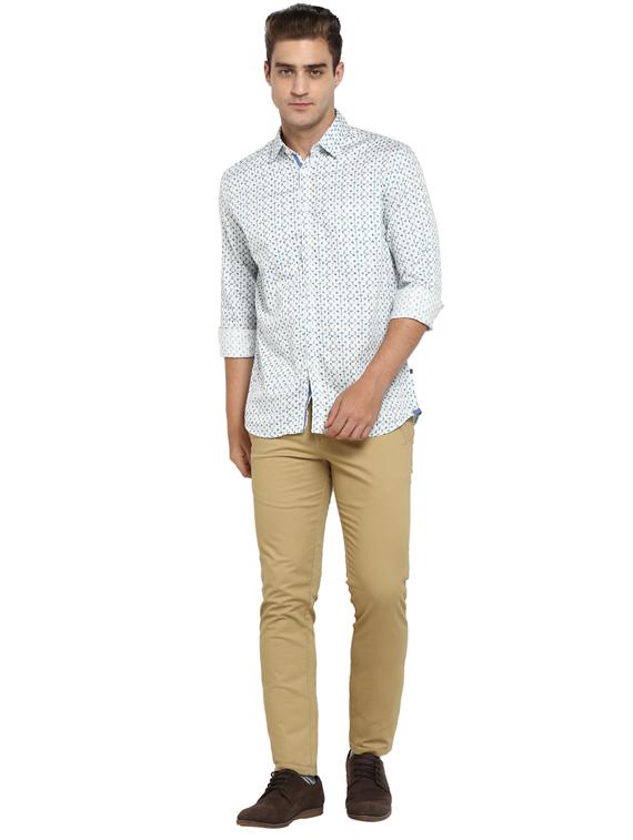 white printed casual shirt - 17507400 - Zoom Image - 4