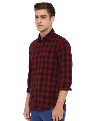 red checkered casual shirt - 17507439 - Standard Image - 2