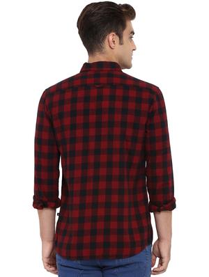 red checkered casual shirt - 17507439 - Standard Image - 3