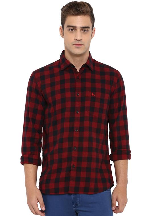 red checkered casual shirt - 17507439 - Zoom Image - 1