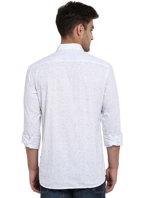 white solid casual shirt - 17507442 - Standard Image - 3