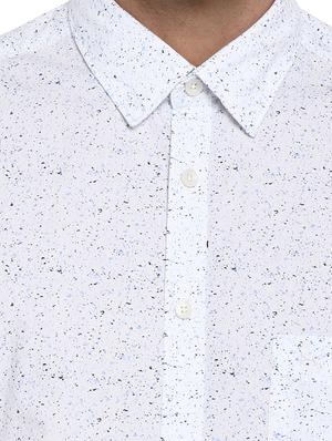 white solid casual shirt - 17507442 - Standard Image - 5