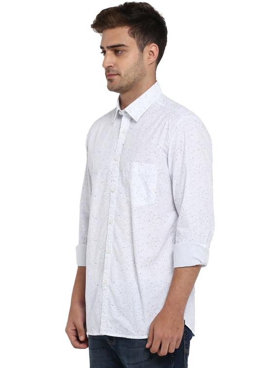 white solid casual shirt - 17507442 - Zoom Image - 2