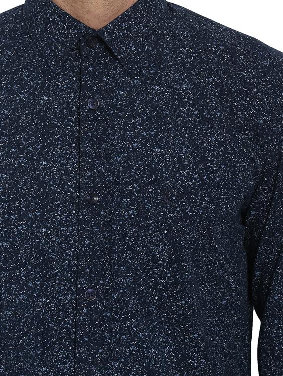 blue printed casual shirt - 17507443 - Zoom Image - 5