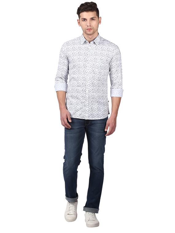 white printed casual shirt - 17507467 - Zoom Image - 4