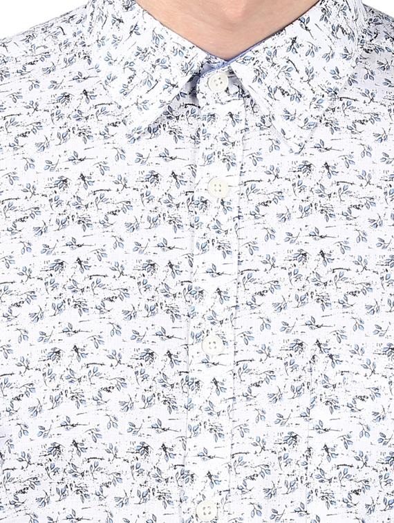 white printed casual shirt - 17507467 - Zoom Image - 5