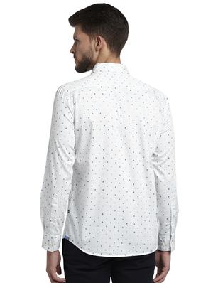 white printed casual shirt - 17507520 - Standard Image - 3