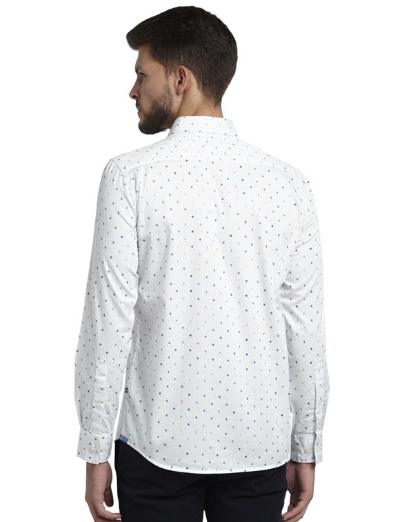 white printed casual shirt - 17507520 - Zoom Image - 3