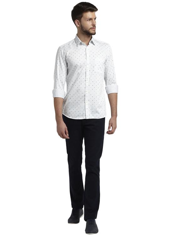 white printed casual shirt - 17507520 - Zoom Image - 4