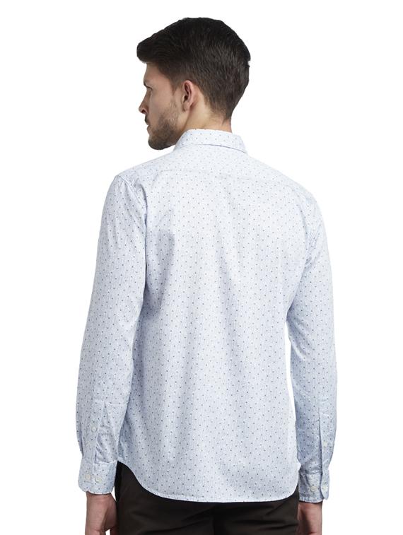 light blue printed casual shirt - 17507540 - Zoom Image - 3