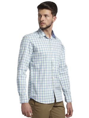 blue checkered casual shirt - 17507585 - Standard Image - 2