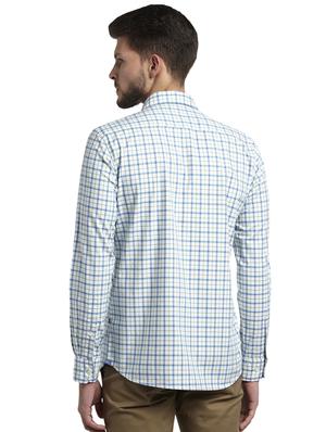 blue checkered casual shirt - 17507585 - Standard Image - 3