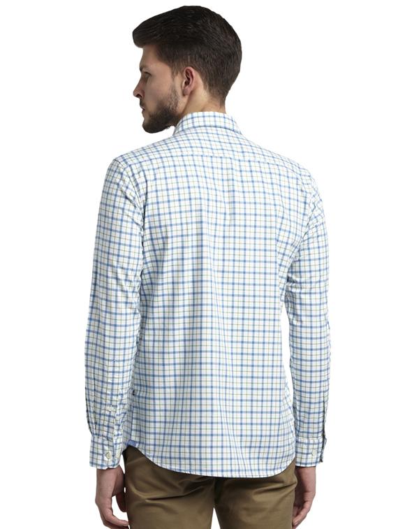 blue checkered casual shirt - 17507585 - Zoom Image - 3