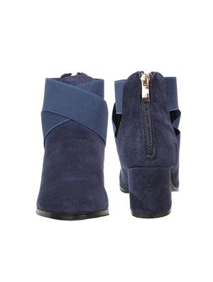 navy ankle boot - 17508039 - Standard Image - 3