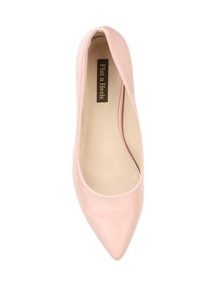 pink patent slip on pumps - 17508050 - Standard Image - 4