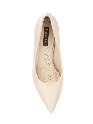 beige patent slip on pumps - 17508062 - Standard Image - 4