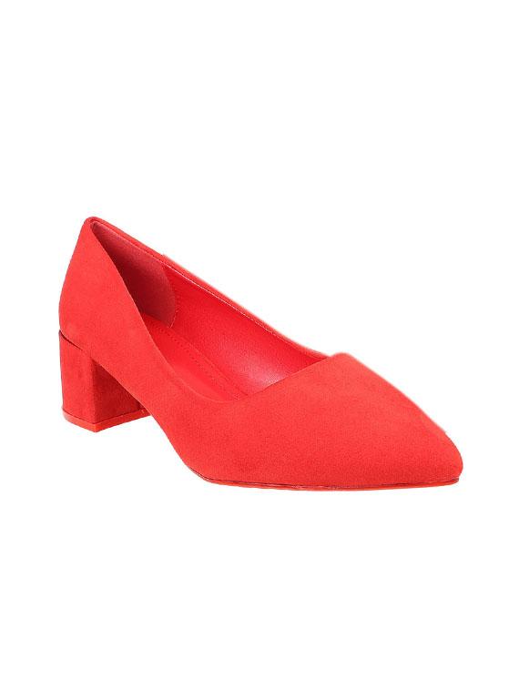 red suede slip on pumps - 17508072 - Zoom Image - 1