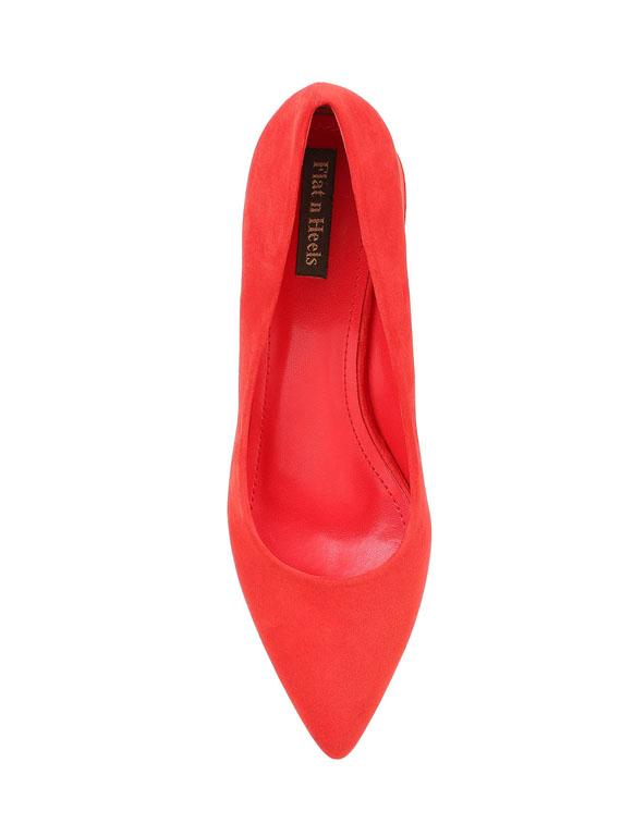 red suede slip on pumps - 17508072 - Zoom Image - 4