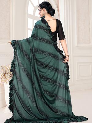 foil printed saree with blouse - 17508210 - Standard Image - 2
