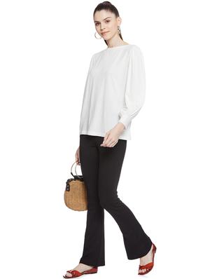 high rise flat front trouser - 17508238 - Standard Image - 4