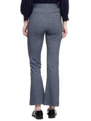 light blue solid flat front trousers trouser - 17508243 - Standard Image - 3