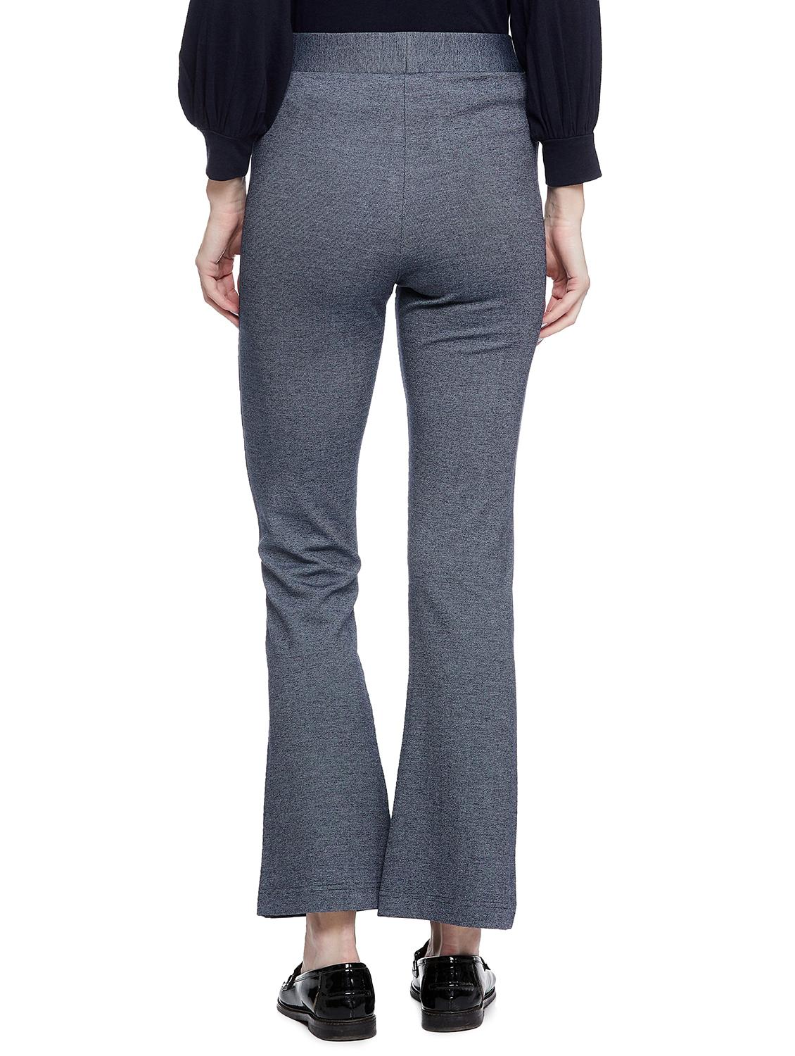 light blue solid flat front trousers trouser - 17508243 - Zoom Image - 3