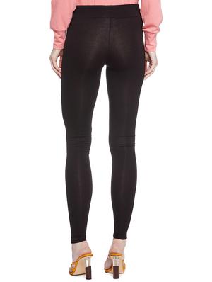 black viscose treggings trousers - 17508299 - Standard Image - 3