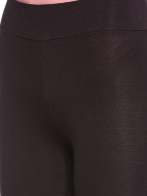 black viscose treggings trousers - 17508299 - Standard Image - 4