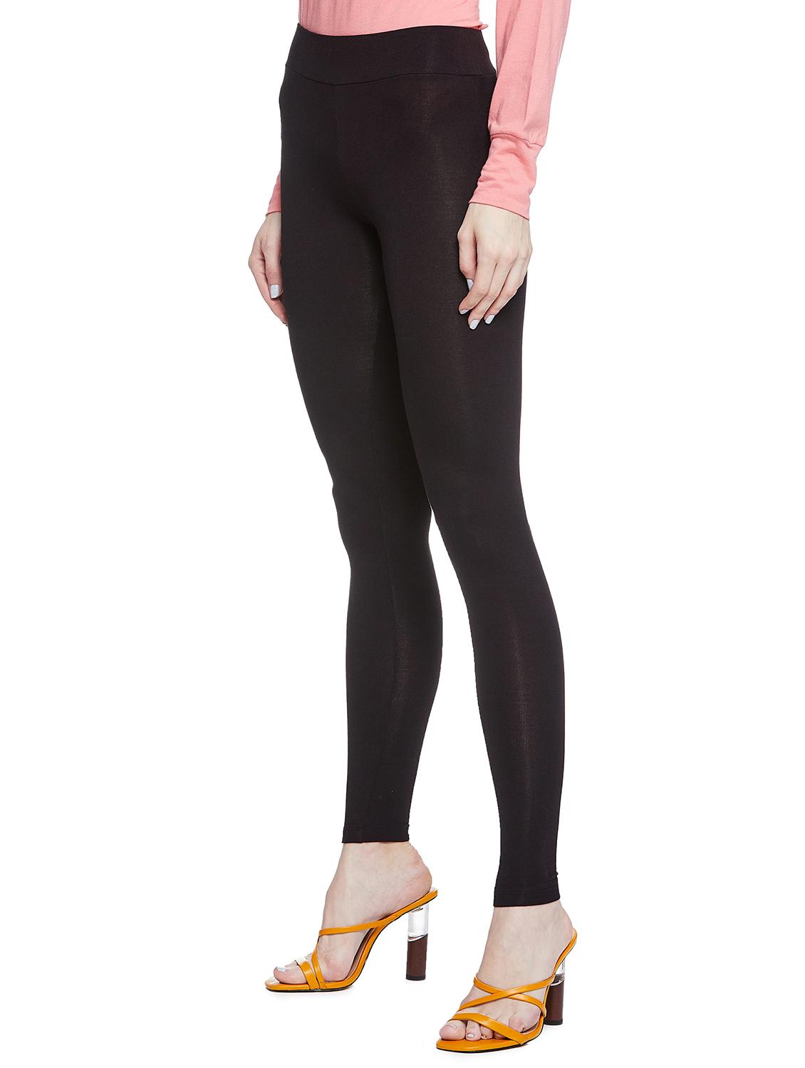 black viscose treggings trousers - 17508299 - Zoom Image - 2