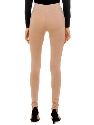 beige viscose treggings trousers - 17508315 - Standard Image - 3