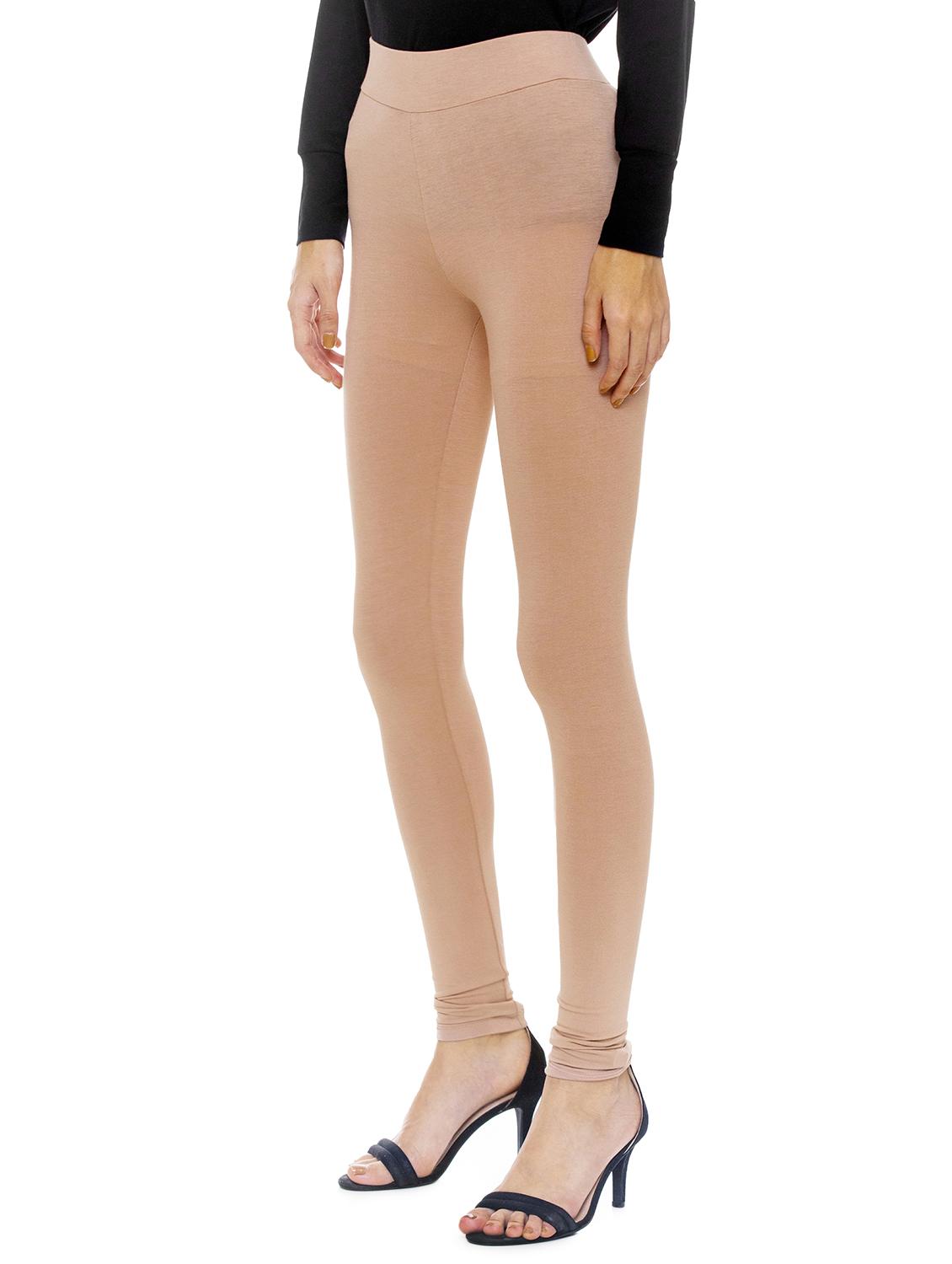 beige viscose treggings trousers - 17508315 - Zoom Image - 2