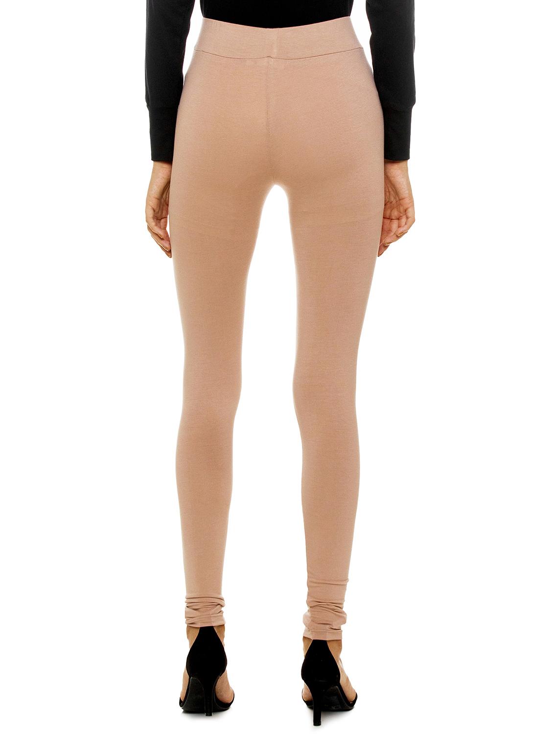 beige viscose treggings trousers - 17508315 - Zoom Image - 3