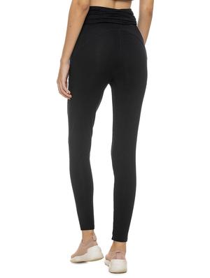 black viscose treggings trousers - 17508349 - Standard Image - 3